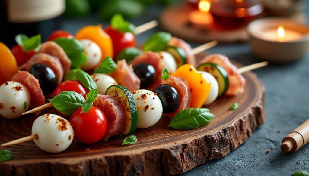 découvrez des idées simples et gourmandes de brochettes apéro pour régaler vos invités lors de vos soirées conviviales.