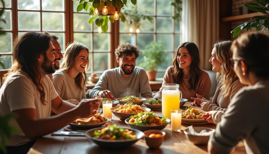 découvrez des recettes simples et rapides pour un repas convivial entre amis. partagez un bon moment autour de plats faciles à préparer et délicieux.