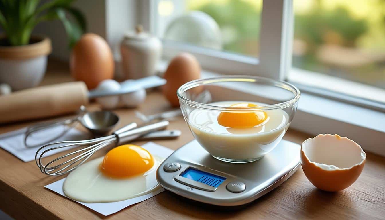 dĂ©couvrez tout sur le poids du blanc d'Ćuf, ses caractĂ©ristiques nutritionnelles et ses diffĂ©rentes utilisations en cuisine et pĂątisserie.